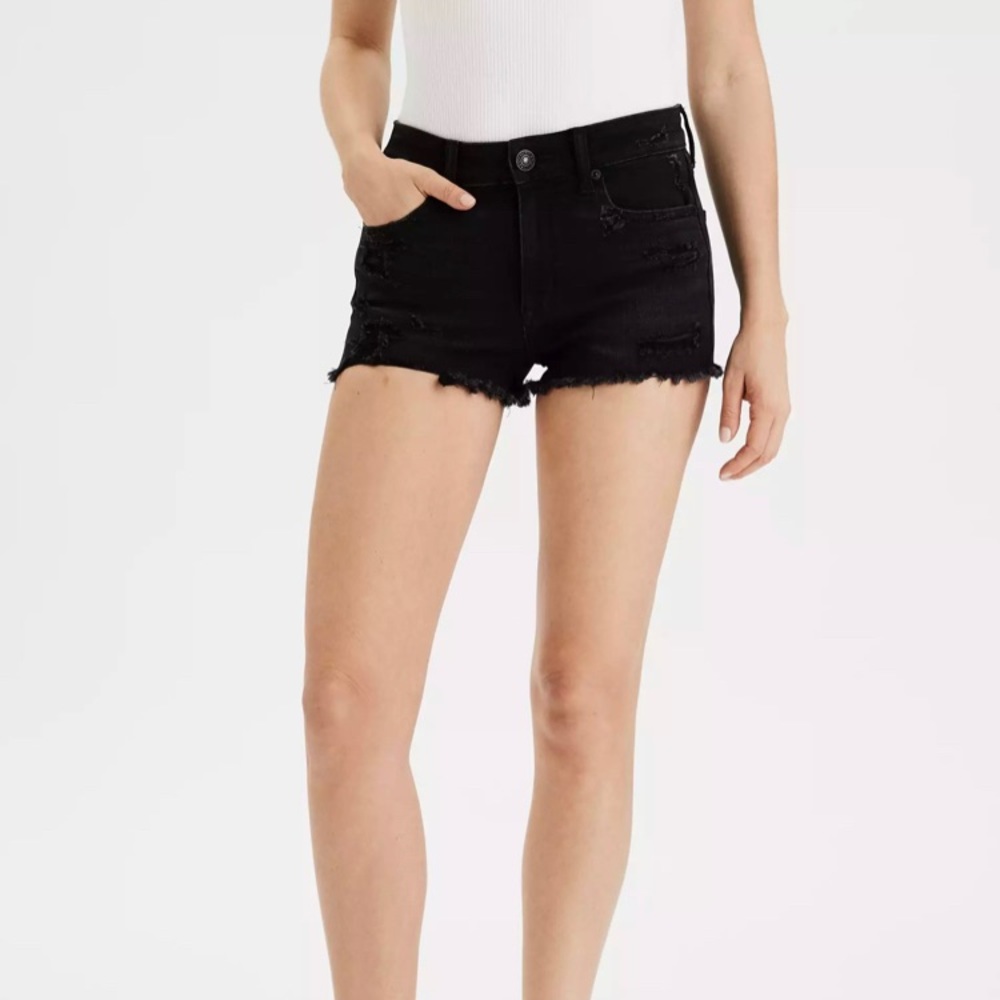 AE Ne(x)t Level High-Waisted Denim Short Short